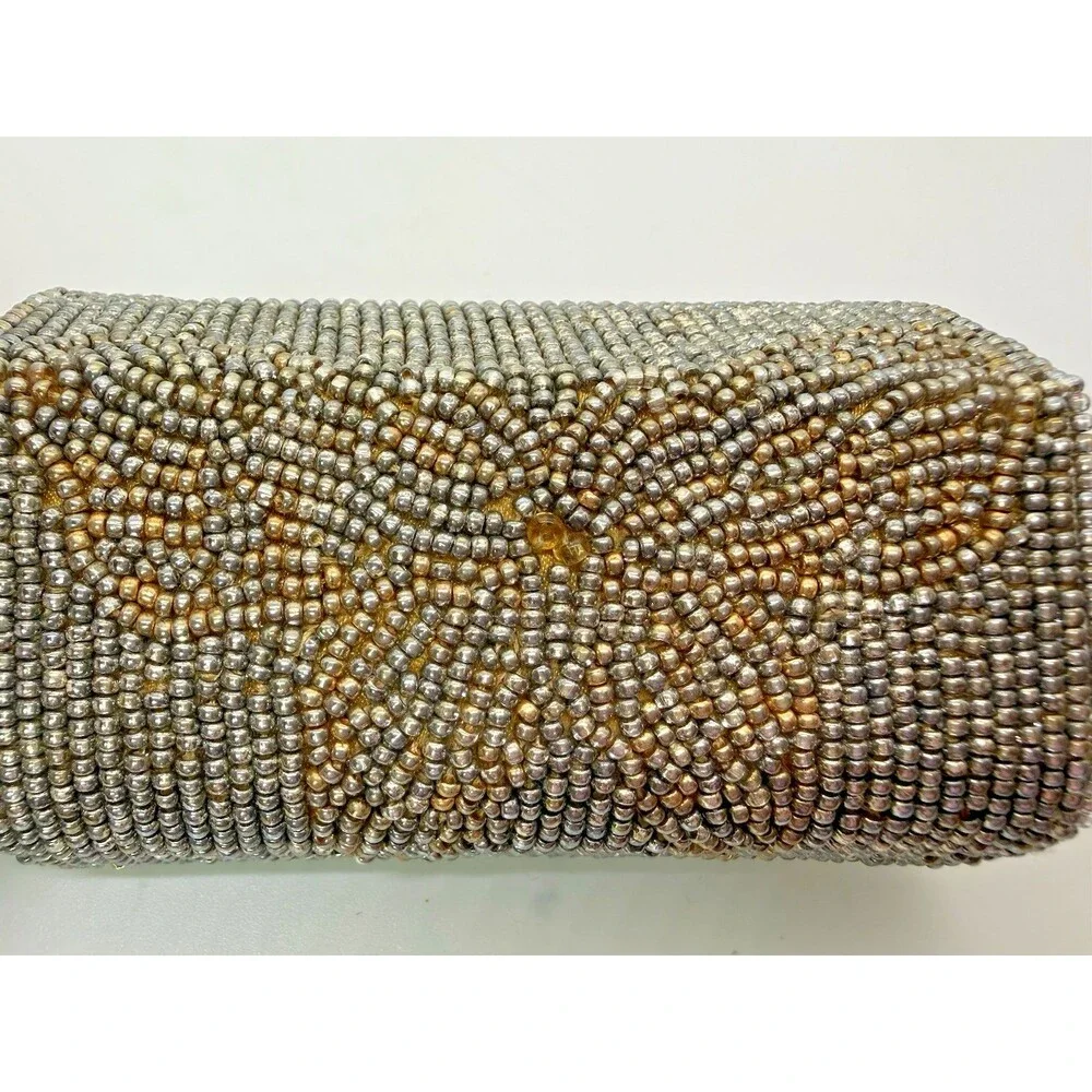 Vintage Beaded Lipstick Case Handmade Purse Holder, L.A. Colors Smitten Lipstick